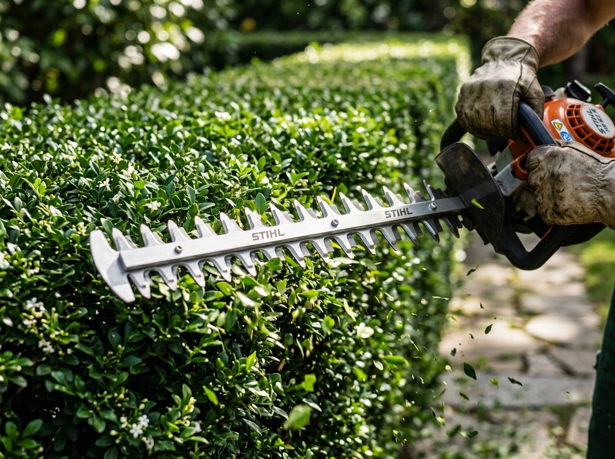 hedge trimmers cutting leaves 202609021927